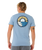 The Rip Curl Mens Pacific Rinse Stacked T-Shirt in Faded Denim