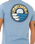 The Rip Curl Mens Pacific Rinse Stacked T-Shirt in Faded Denim