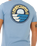 The Rip Curl Mens Pacific Rinse Stacked T-Shirt in Faded Denim