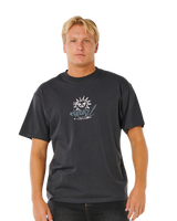 Inner Visions Rotten Sun T-Shirt in Washed Black