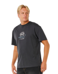 Inner Visions Rotten Sun T-Shirt in Washed Black