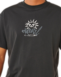 Inner Visions Rotten Sun T-Shirt in Washed Black