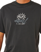 Inner Visions Rotten Sun T-Shirt in Washed Black