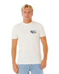 The Rip Curl Mens Keep On Trucking T-Shirt in Bone