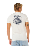 The Rip Curl Mens Keep On Trucking T-Shirt in Bone