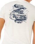 The Rip Curl Mens Keep On Trucking T-Shirt in Bone