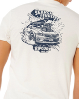 The Rip Curl Mens Keep On Trucking T-Shirt in Bone