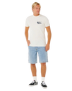 The Rip Curl Mens Keep On Trucking T-Shirt in Bone