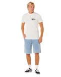 The Rip Curl Mens Keep On Trucking T-Shirt in Bone