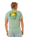 The Rip Curl Mens Keep On Trucking T-Shirt in Aloe
