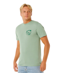 The Rip Curl Mens Keep On Trucking T-Shirt in Aloe