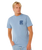 The Rip Curl Mens Keep On Trucking T-Shirt in Faded Denim