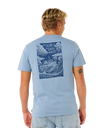 The Rip Curl Mens Keep On Trucking T-Shirt in Faded Denim