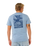 The Rip Curl Mens Keep On Trucking T-Shirt in Faded Denim