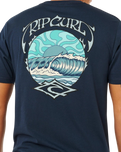 The Rip Curl Mens Hazey Days T-Shirt in Dark Navy