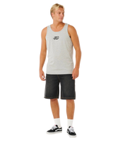The Rip Curl Mens Inner Visions Vest in Grey Marle