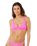 Premium Surf Halter Bikini Top in Super Pink