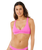 Premium Surf Halter Bikini Top in Super Pink
