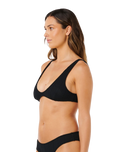 Vibe Surf Bralette Bikini Top in Black
