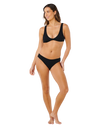 Vibe Surf Bralette Bikini Top in Black