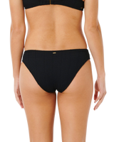 Vibe Surf Good Hipster Bikini Bottoms in Black