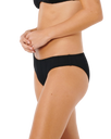 Vibe Surf Good Hipster Bikini Bottoms in Black