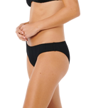 Vibe Surf Good Hipster Bikini Bottoms in Black