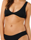 Vibe Surf Good Hipster Bikini Bottoms in Black