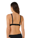 Vibe Surf V Neck Bikini Top in Black