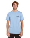 Streamline Diamond T-Shirt in Faded Denim
