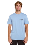 Streamline Diamond T-Shirt in Faded Denim