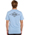 Streamline Diamond T-Shirt in Faded Denim