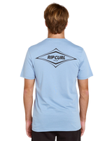 Streamline Diamond T-Shirt in Faded Denim