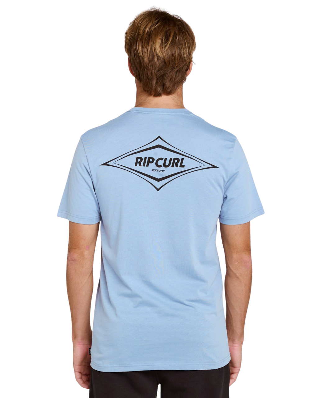 Streamline Diamond T-Shirt in Faded Denim