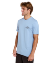 Streamline Diamond T-Shirt in Faded Denim