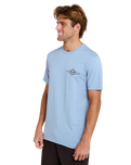 Streamline Diamond T-Shirt in Faded Denim