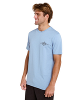Streamline Diamond T-Shirt in Faded Denim