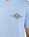 Streamline Diamond T-Shirt in Faded Denim
