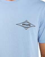 Streamline Diamond T-Shirt in Faded Denim