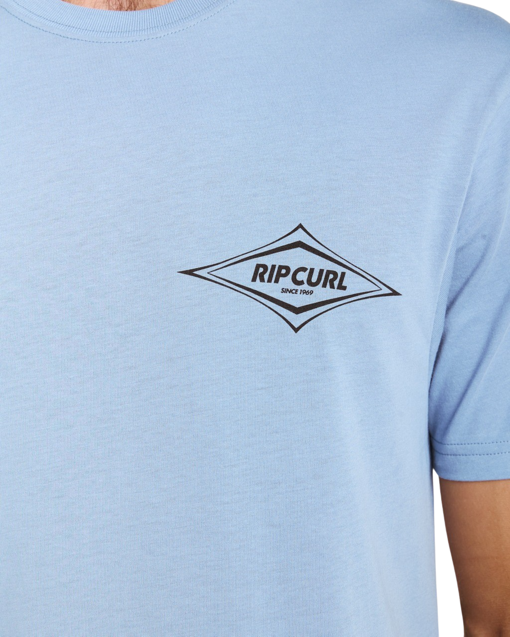 Streamline Diamond T-Shirt in Faded Denim