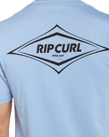 Streamline Diamond T-Shirt in Faded Denim