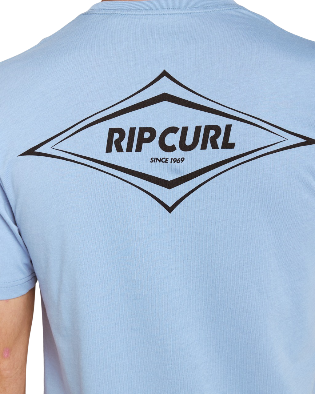 Streamline Diamond T-Shirt in Faded Denim