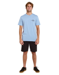 Streamline Diamond T-Shirt in Faded Denim