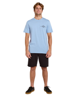 Streamline Diamond T-Shirt in Faded Denim