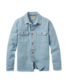 The Passenger Mens Island Heavy Twill Shirt in Faded Denim