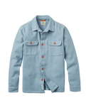 The Passenger Mens Island Heavy Twill Shirt in Faded Denim