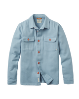 The Passenger Mens Island Heavy Twill Shirt in Faded Denim