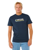 The Rip Curl Mens Streamline Likemumma T-Shirt in Dark Navy