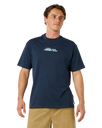 AOTS Thumb Print T-Shirt in Dark Navy