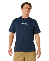 AOTS Thumb Print T-Shirt in Dark Navy